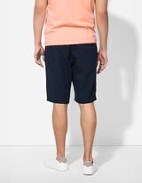 Šortky - Směs se lnem - tmave modra