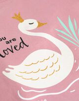 koszulka z długim rękawem - Frontprint - lila