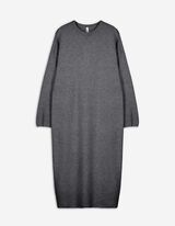 Strickkleid - Wadenlang - dunkelgrau