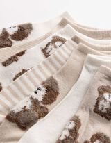 Sneakersocken - 7er-Pack - Off-White
