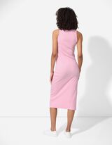 Abito midi - Spacco laterale - rosa