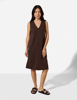 Kleid in A-Linie - A-Shape - Dunkelbraun