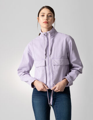 Veste - Coupe oversize - Lilas