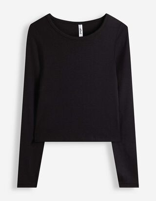 Cropped Shirt - Cropped - Schwarz