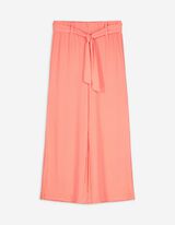 Pantaloni culotte - Cintura da annodare - arancione