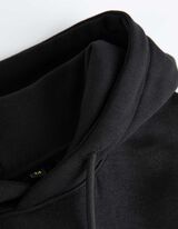 Hoodie - Afdrukken achteraan - zwart