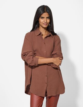 Hose - Reithosen-Optik - braun