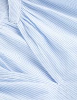 Bluse - V-Ausschnitt - hellblau