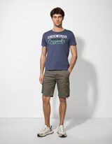 Tričko - Potlač - modra