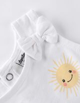 Topist ja p&uuml;kstest koosnev komplekt - tr&uuml;kk - valge