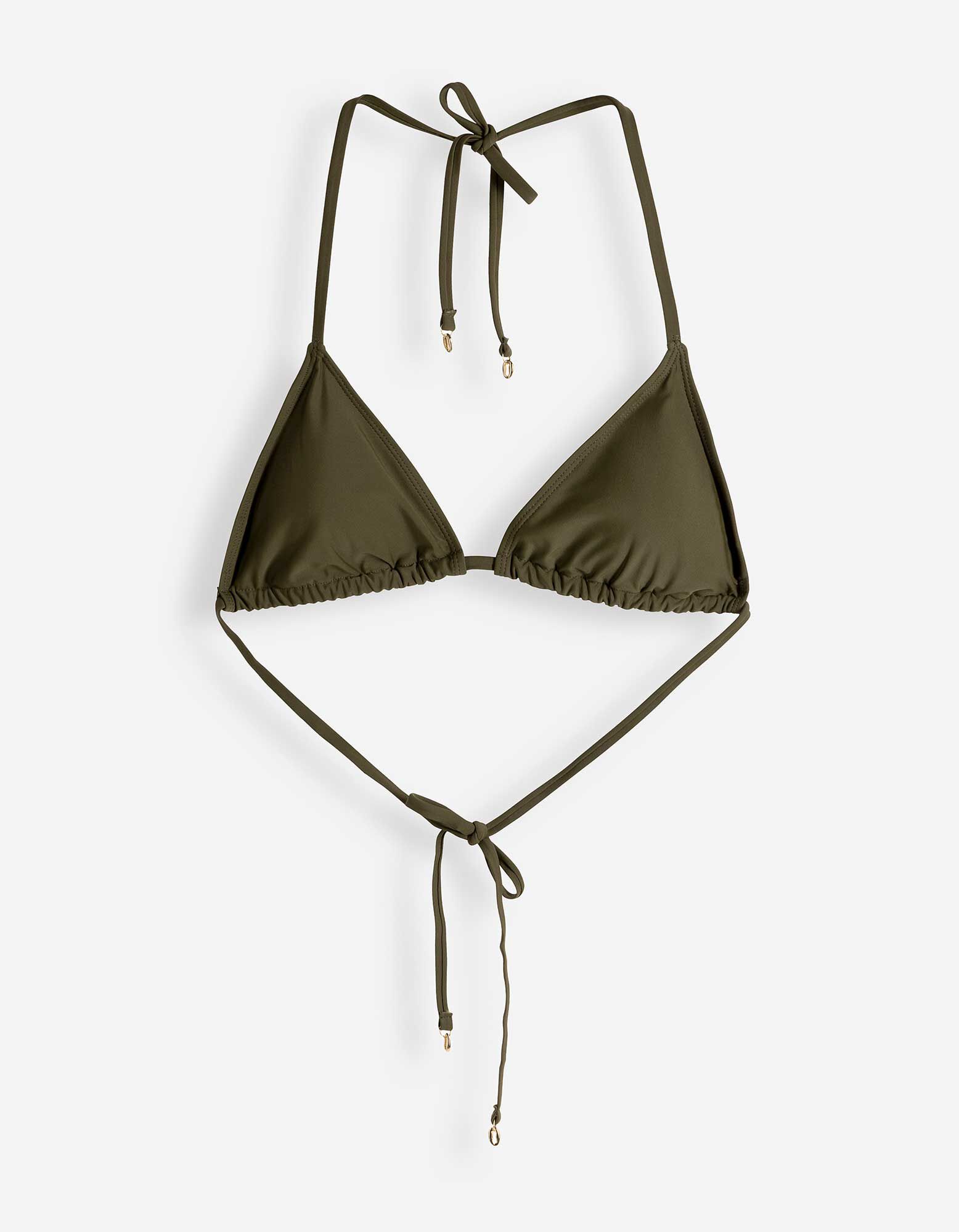 Bikinov&aacute; podprsenka - &Scaron;něrov&aacute;n&iacute; - Khaki zelen&aacute;