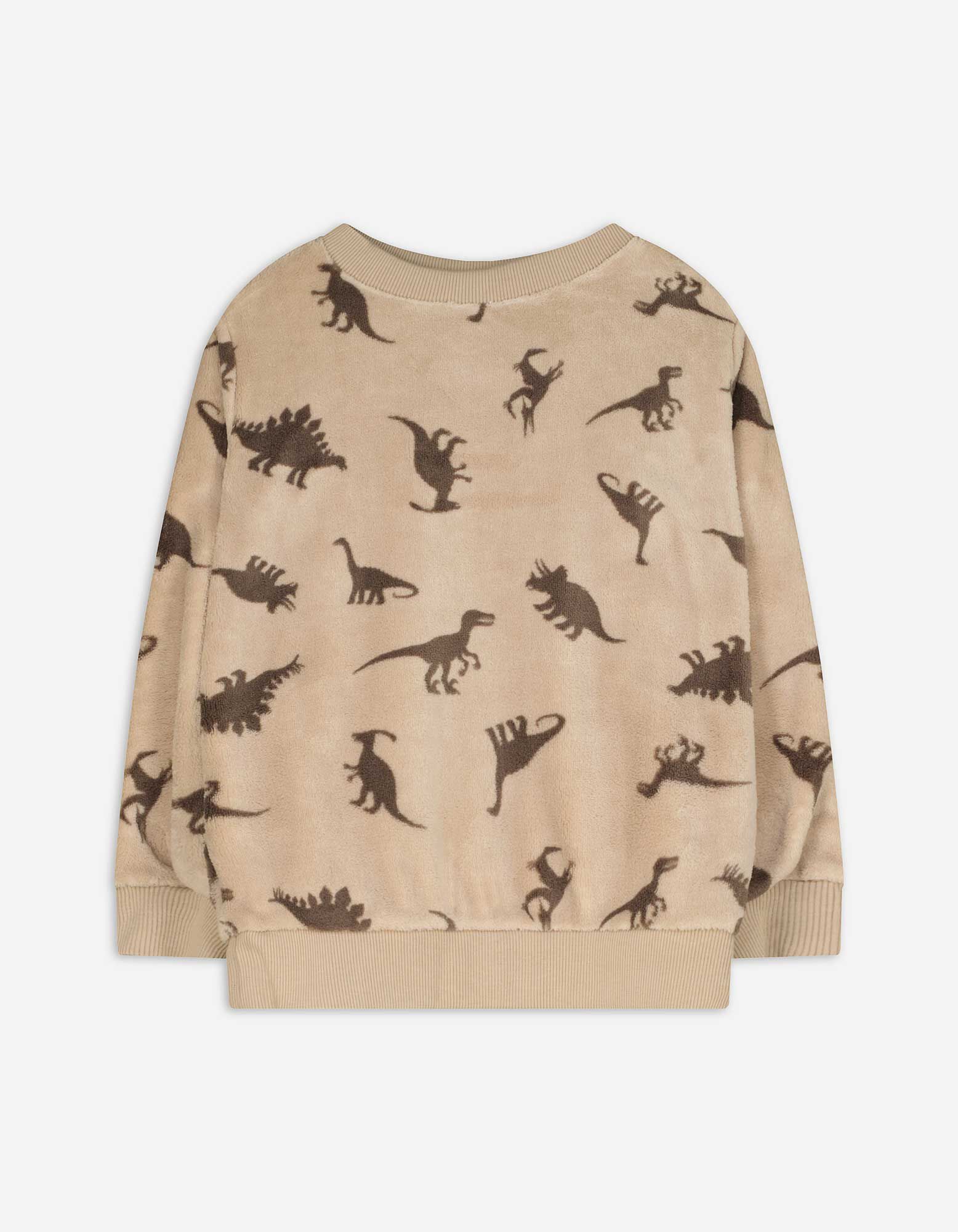 Sweatshirt - Print all-over - Beige
