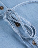 Umstandskleid - Knopfleiste - blau