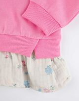 Sweatshirt - Volants - pink