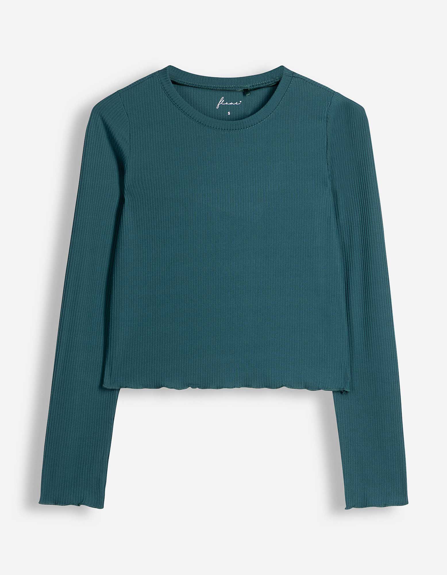Pyjama Set aus Shirt und Hose - Gerippt - Petrol