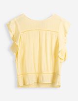 Blusenshirt - einfarbig - Hellgelb