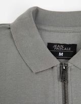 Hosszú ujjú póló - Cipzáros - zöld