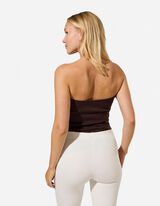 Bustier - Tube-Collar - Dunkelbraun