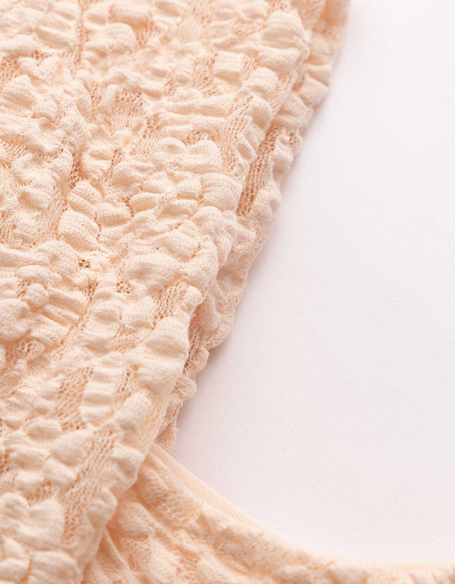 T-shirt - Dentelle - rose