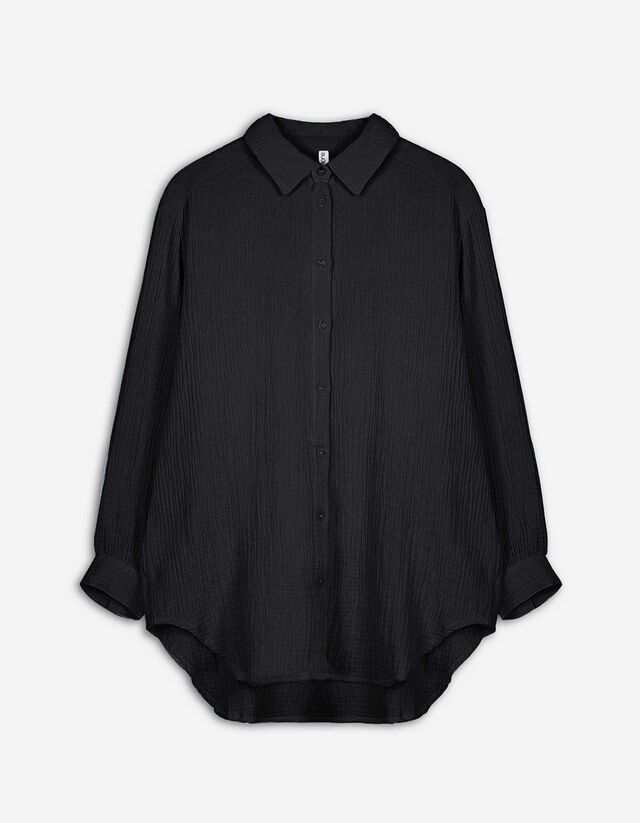 Bluza - muslin - crna