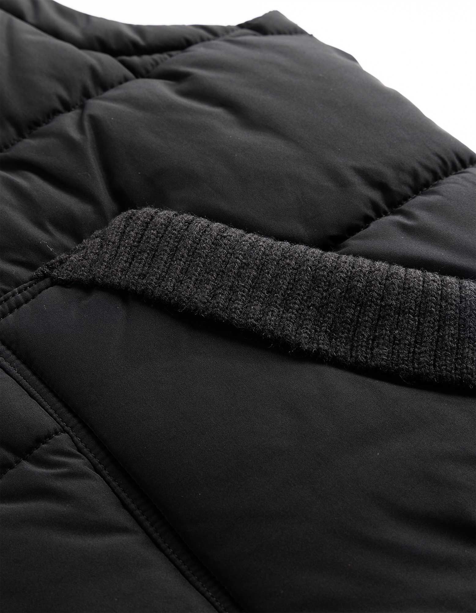 Bodywarmer - Materiaalmix - Zwart