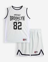 Souprava trička a kalhot - S&iacute;ťovina - svetle  modra