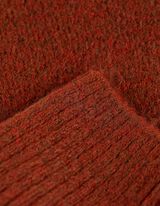 Pulover de tricot - Guler cu guler cocteil - Maro