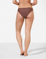 Slip de bikini - Unicolore - Brun