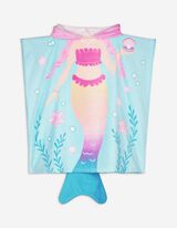Kupaći poncho - Meki materijal - tirkizna