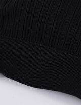 bustier - Żebrowane - czarny