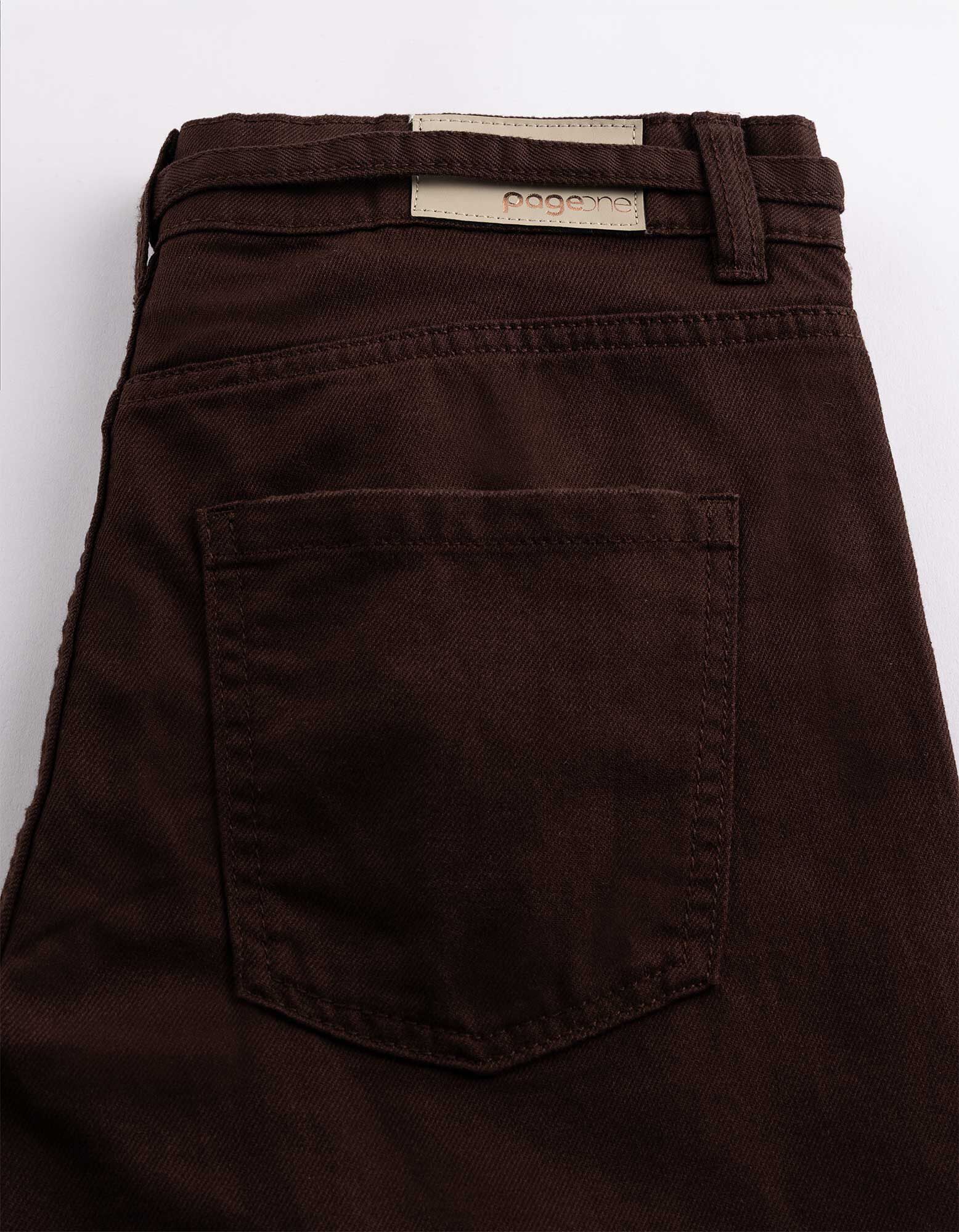 Jeans - Straight Fit - Dunkelbraun
