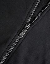 Sweatvest - Capuchon met tunnelkoord - zwart