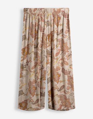 Culotte - Allover-Muster - Beige