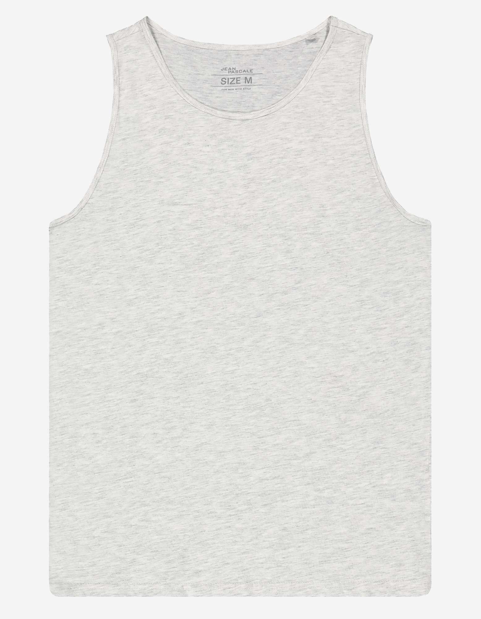 Top sans manches - Encolure ronde - blanc