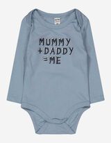 Body manica lunga - Stampa - celeste