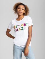 T-s&auml;rk - litritega kaunistus - valge