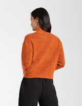 Pullover - Collo alla coreana - arancione