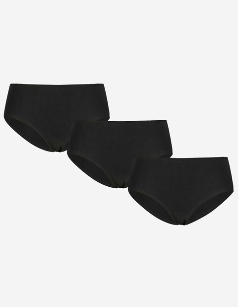 Takko Damen Panty - 3er-Pack schwarz XS