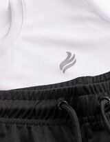 Set aus T-Shirt und Hose - Frontprint - Wei&szlig;