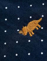 Camicia - Motivo a pois - blu scuro