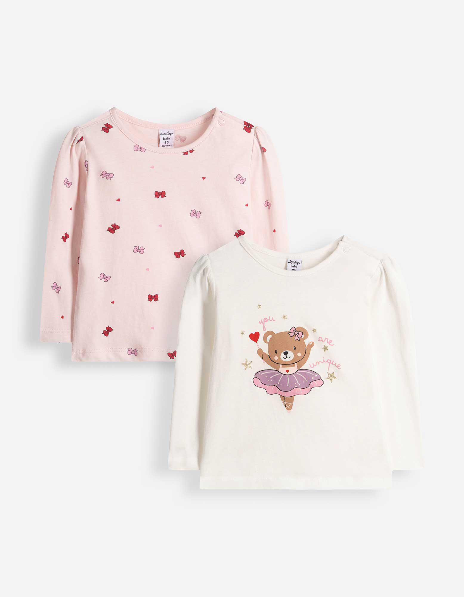 Langarmshirt - 2er-Pack