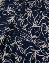 Palaidinė-marškiniai - Ištisinis raštas - tamsiai melynas