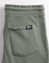 Jogpants - Kontraststreifen - gr&uuml;n