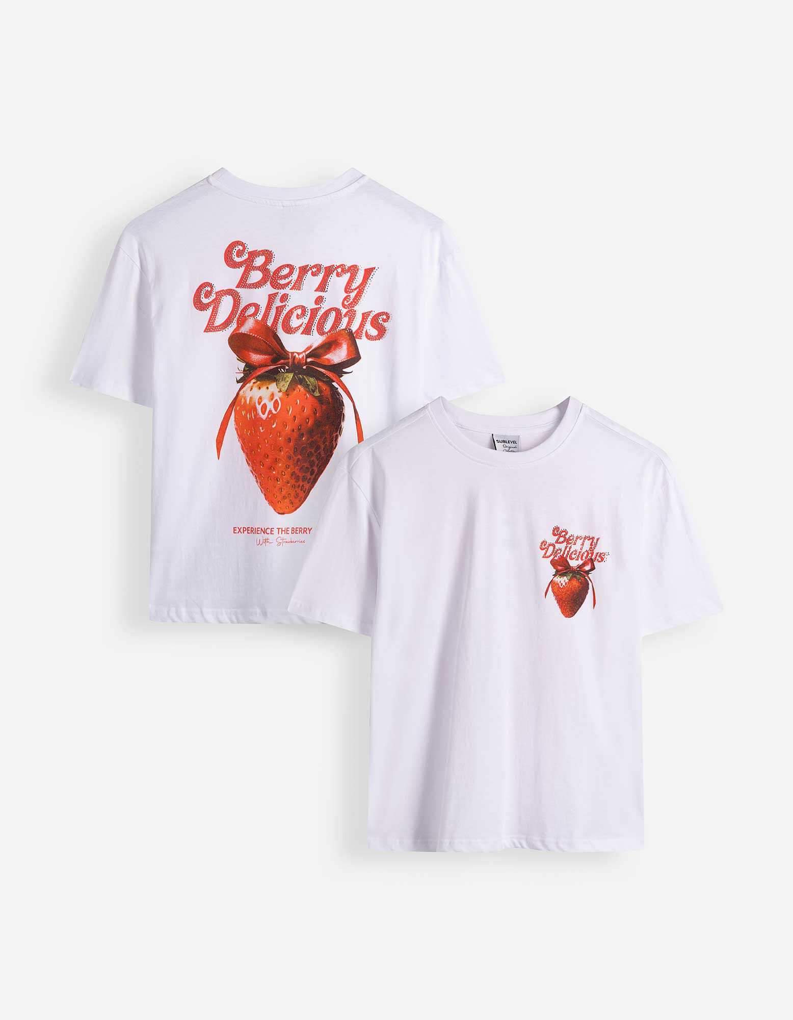 T-Shirt - Print - Wei&szlig;