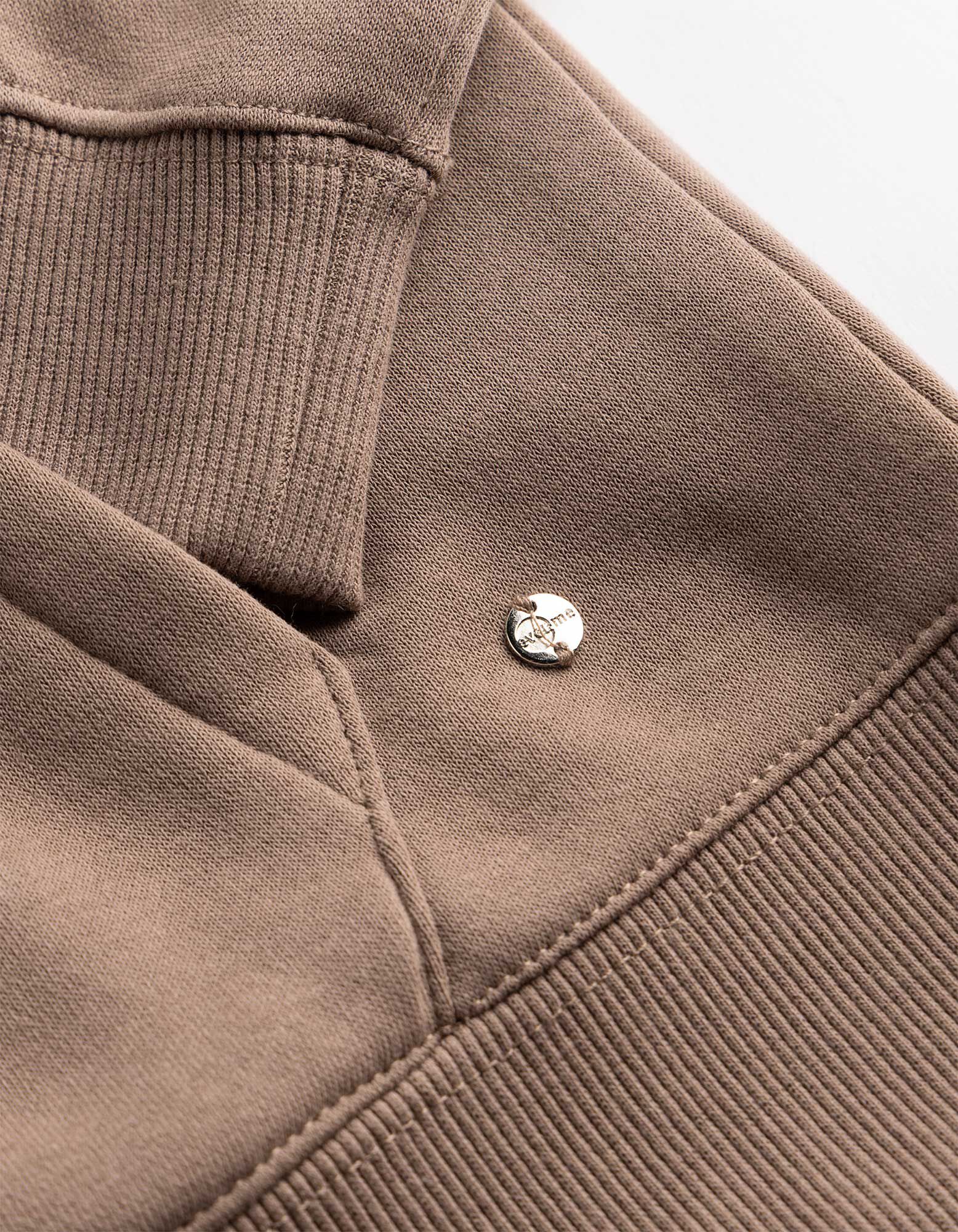 Sweatjacke - Regular Fit - Braun
