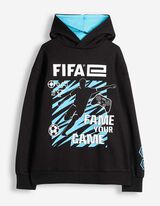 Mikina s kapucňou - Fifa E - Čierna