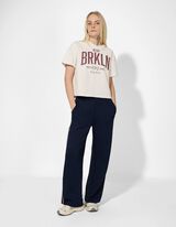 T-Shirt - Baumwoll-Mix - wei&szlig;