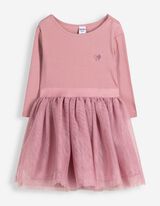 Kleid - Baumwoll-Mix - Rosa