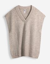 Pullunder - einfarbig - Beige