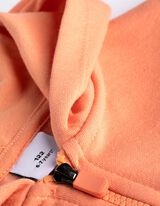 Felpa aperta - Cappuccio - arancione